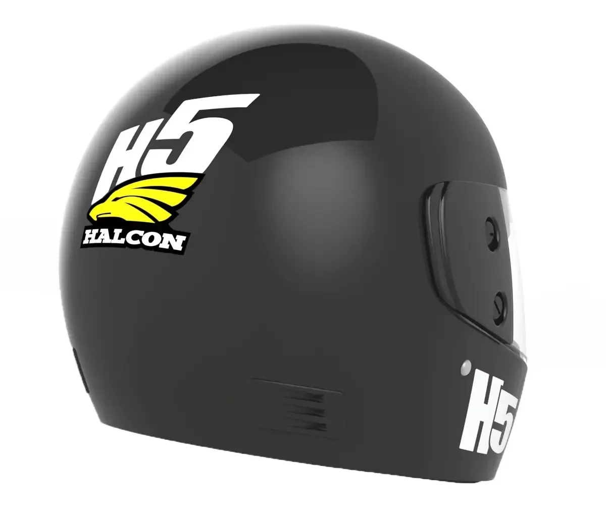 CASCO HALCÓN H5 NEGRO XL 3