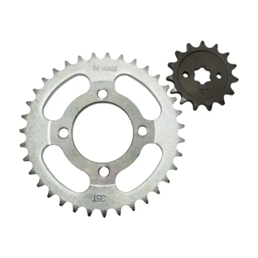 PIÑON Y CORONA 35T-15T PARA MOTOS 110