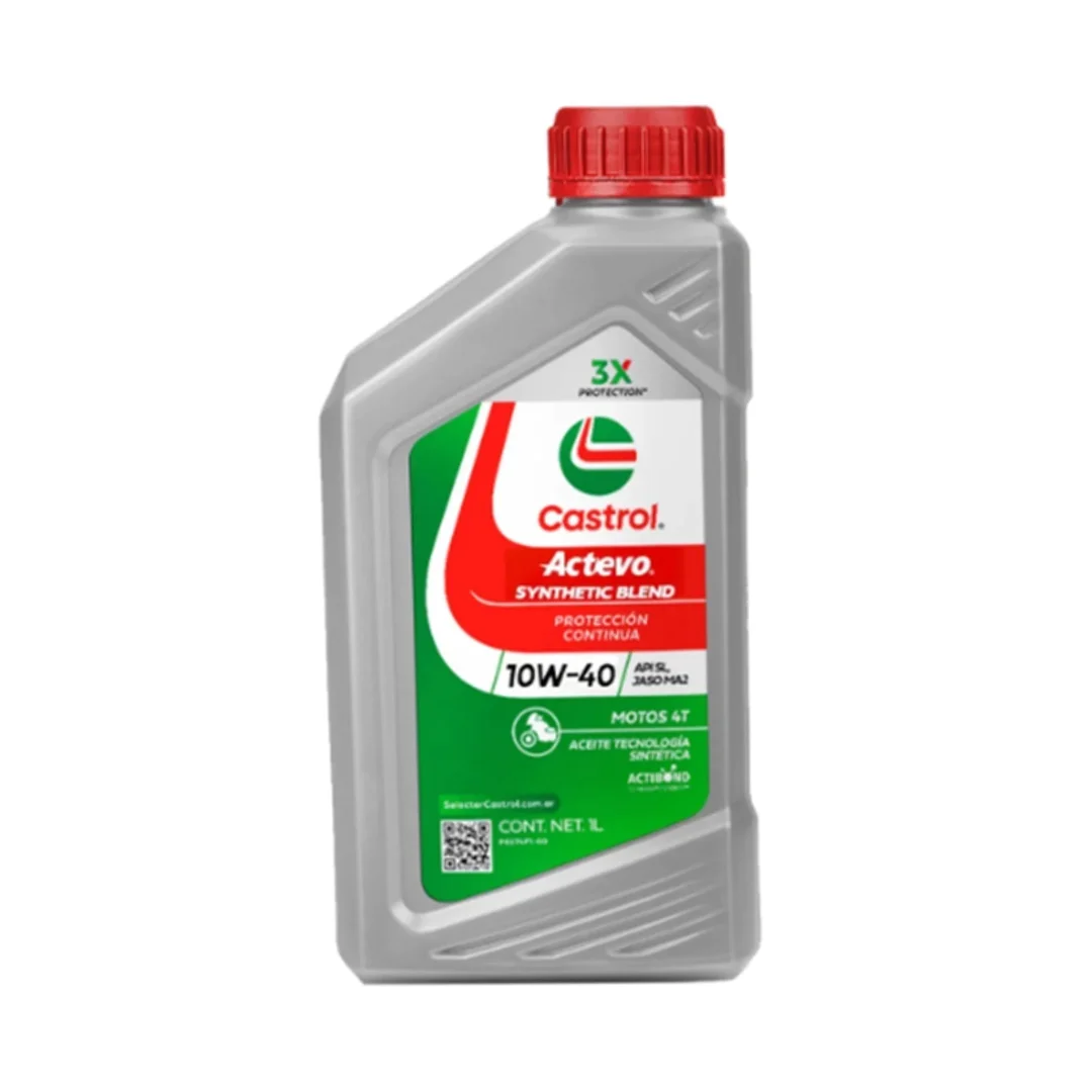 ACEITE CASTROL ACTEVO 10W40 SEMISINTETICO 4T