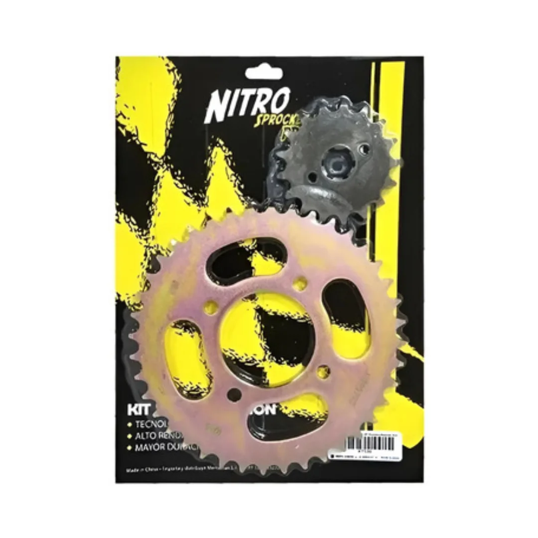 KIT DE TRANSMISIÓN ZANELLA HJ 125/MOTOMEL S2 40T-15T