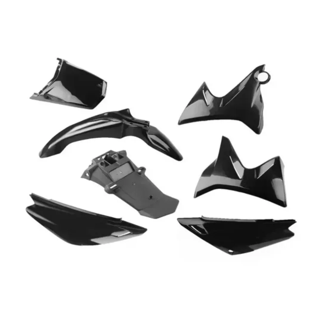KIT DE PLASTICOS YAMAHA XTZ 125 NEGRO 7 PIEZAS