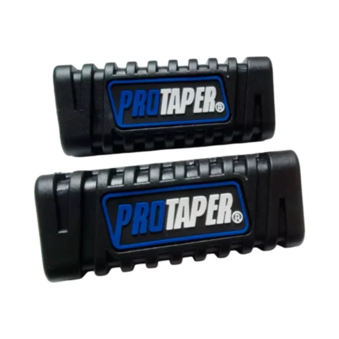 PEDALINES DELANTEROS MOTOS 110 PRO TAPER DETALLE AZUL